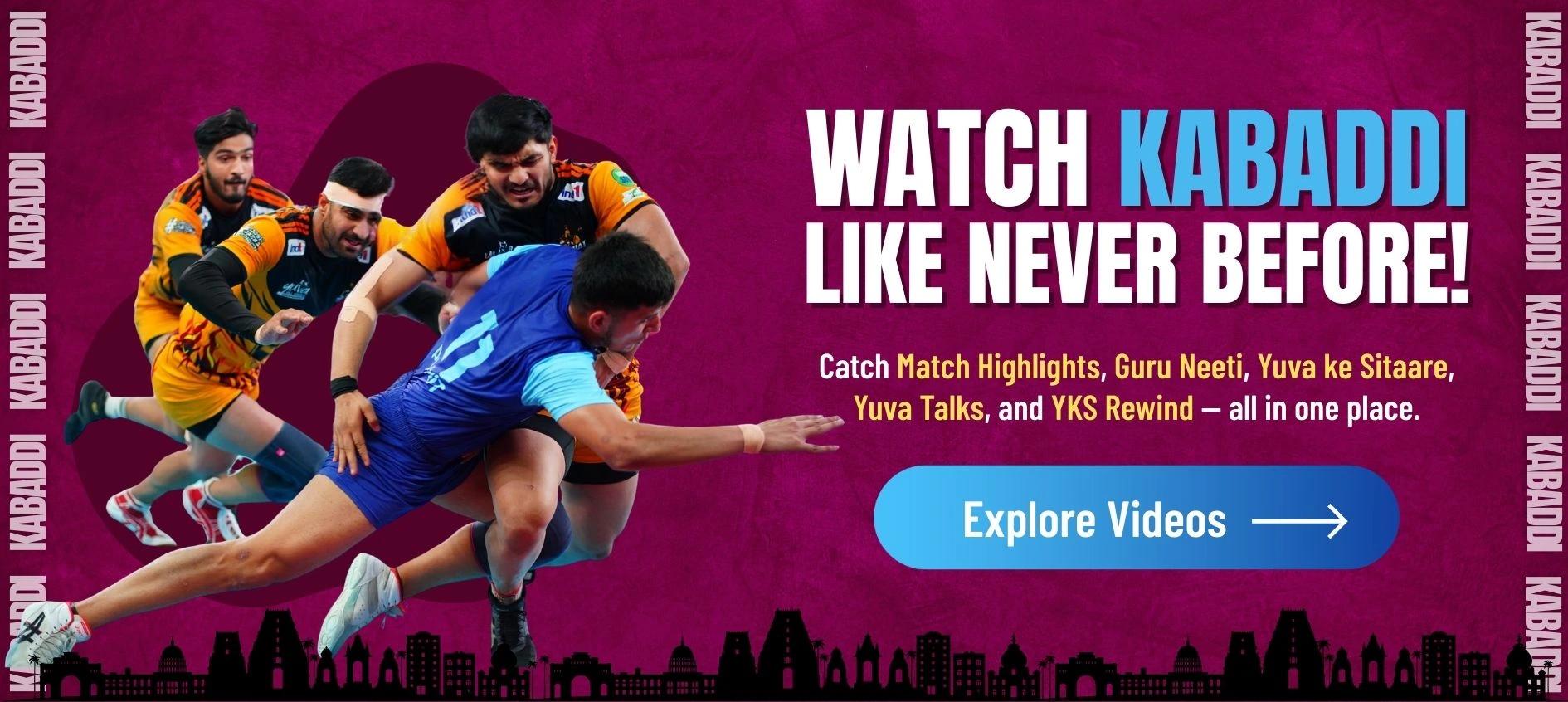 Watch Kabaddi Like Never Before Banner