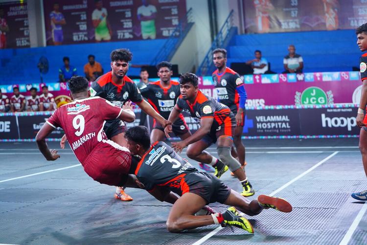 M Harivarathan - Match 57 - AMKC Gobi vs Vels University - YKS TN CLUBS 2024
