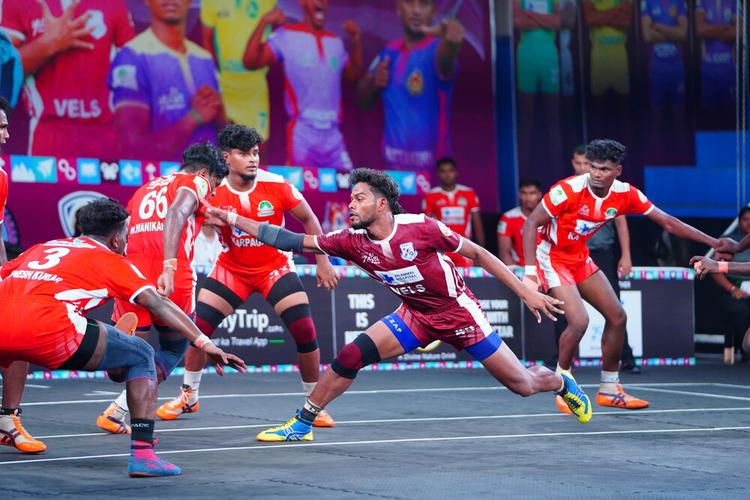 N Manikandan - Match 73 - Karpagam University vs Vels University - YKS TN CLUBS 2024