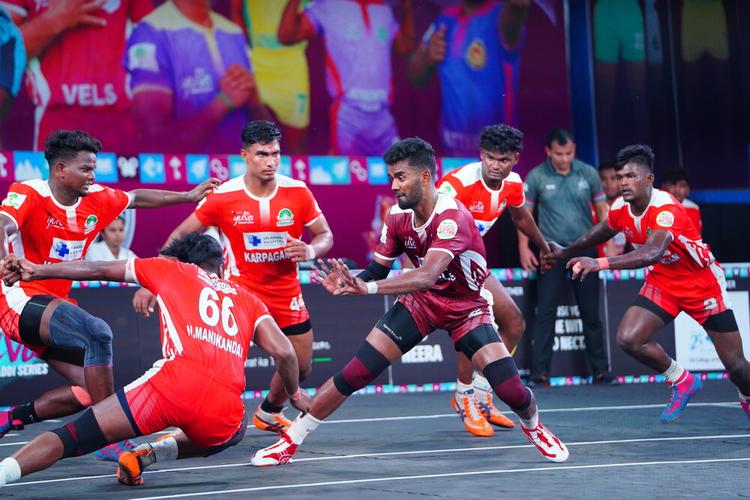 N Manikandan - Match 73 - Karpagam University vs Vels University - YKS TN CLUBS 2024