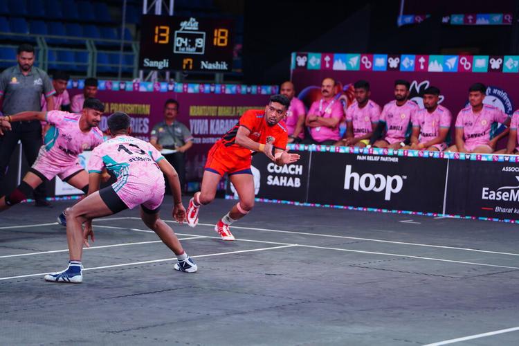Pawan Bhor - Match 53 - Nashik District vs Sangli District - KMP YKS IDYL 2024