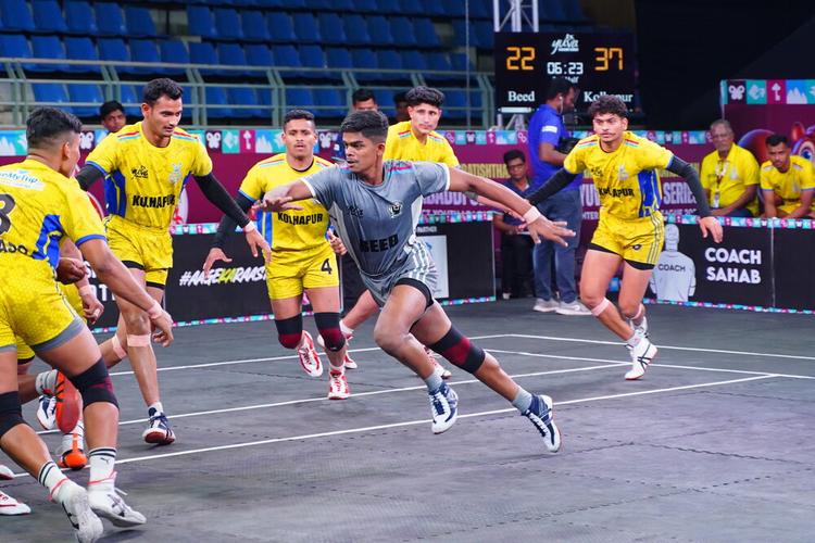 Riyaj Shaikh - Match 79 - Beed District vs Kolhapur District - KMP YKS IDYL 2024